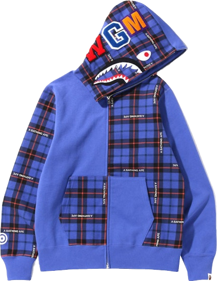 A Bathing Ape X Hajime Sorayama Shark Full Zip Hoodie - White