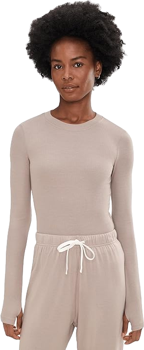 Alo Yoga Ribbed Stardust Long Sleeve Jacket - White | Editorialist