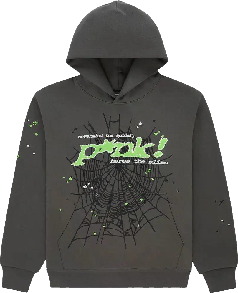 Sp5der Star Web Hoodie - Green | Editorialist