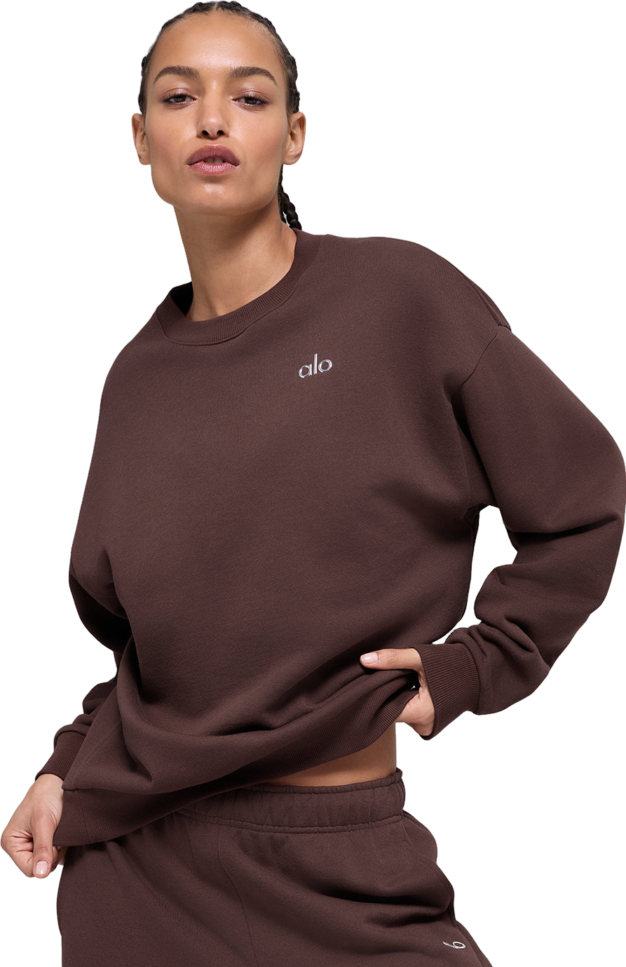 Alo Yoga Accolade Crewneck Pullover - Black | Editorialist