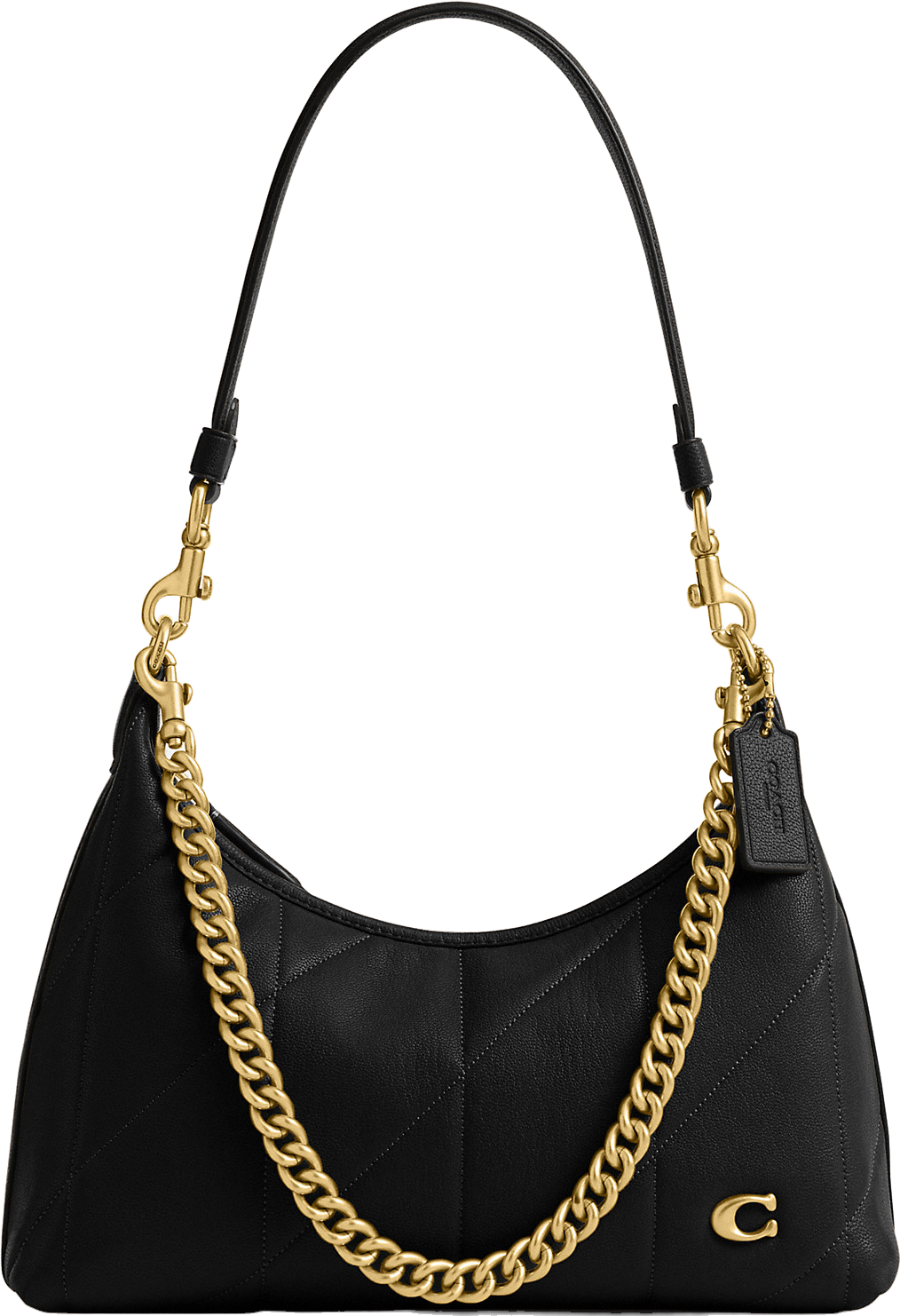 Coach Juliet Shoulder Bag 25 With Quilting - Brass/Black