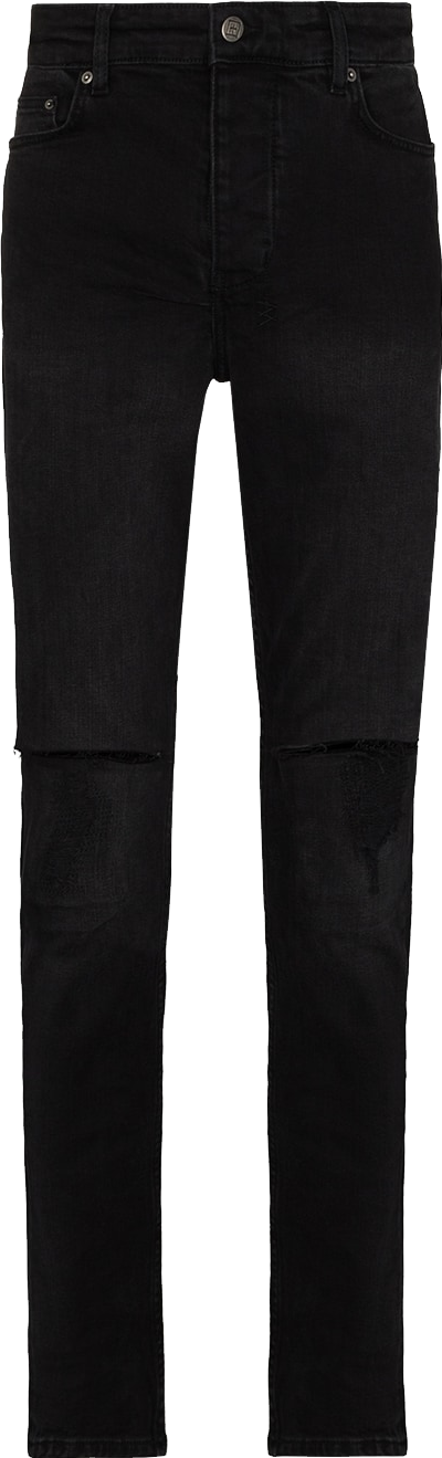 Ksubi Chitch Krow Krushed Slim-Fit Jeans - Black | Editorialist