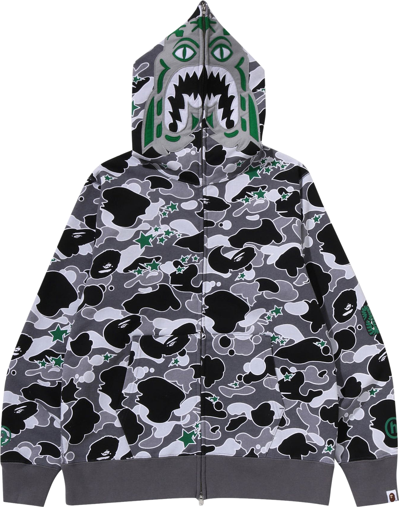 トップス KUROMI CAMO FULL ZIP HOODIE A Bathing Ape X Sanrio Characters Kuromi Camo Full Zip Hoodie