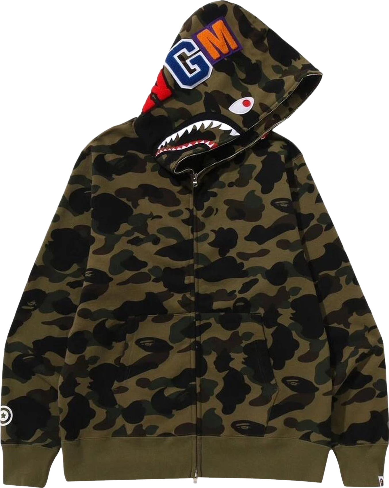 A Bathing Ape X Sanrio Hello Kitty Camo Zip Hoodie - Pink