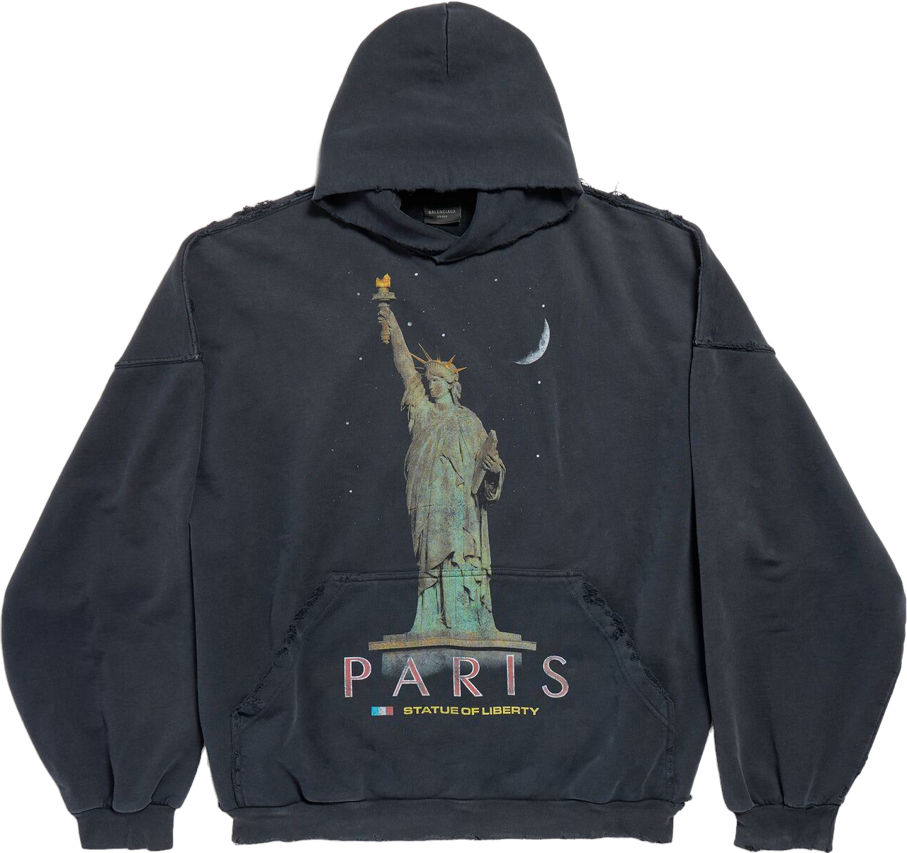 Balenciaga Liberty Hoodie Oversized - Black | Editorialist
