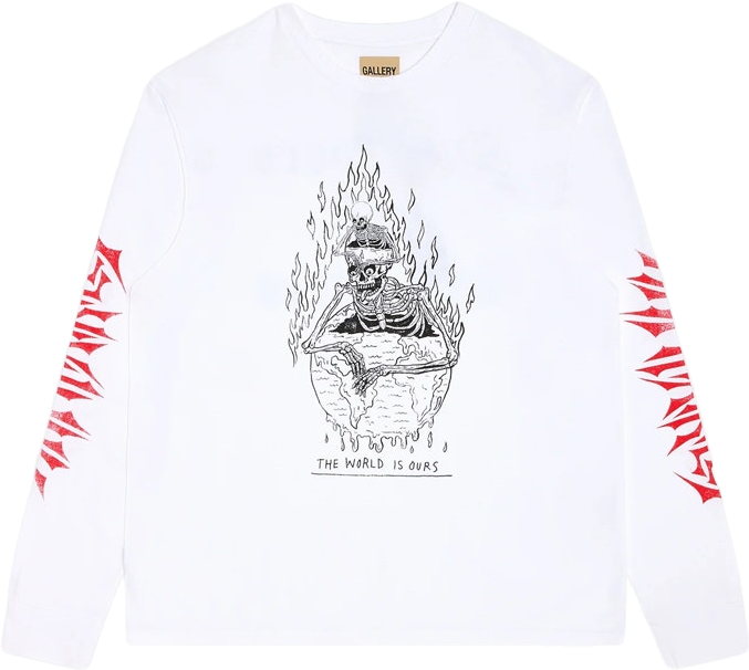 SAINT MICHAEL Eyeball Long-sleeve Tee - White | Editorialist