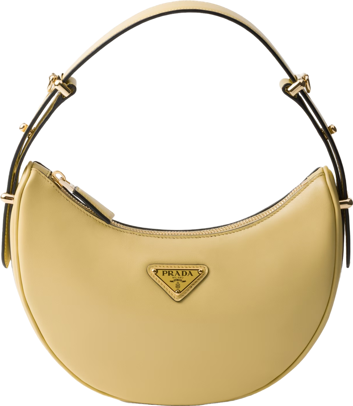 Prada Arqué Zipped Shoulder Bag - Vanilla - 15% Off | Editorialist