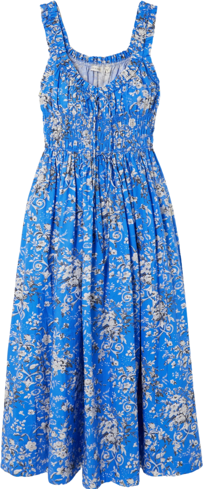 den emmaretta floral cotton cocktail dress DEN Women's Emmaretta Floral Cotton Dress - Emerald Jardin Du Chateau