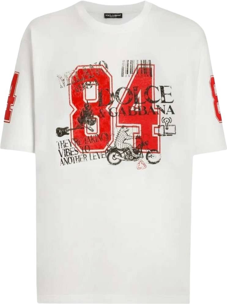 Buy Dolce & Gabbana Crystal-embellished Graphic T-shirt - Multi At