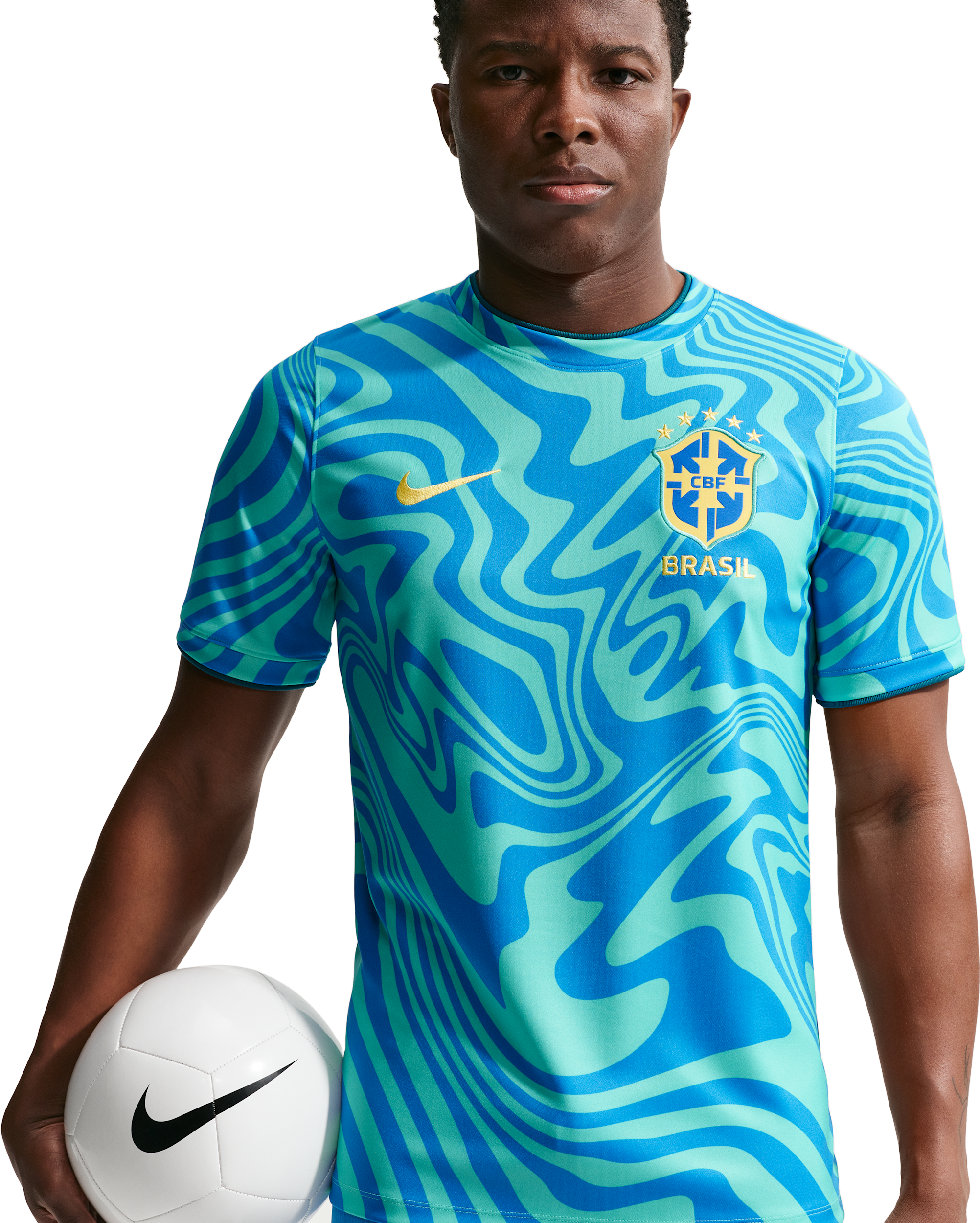 Nike Brazil Academy Pro Dri-fit Pre-match Soccer Top - Green
