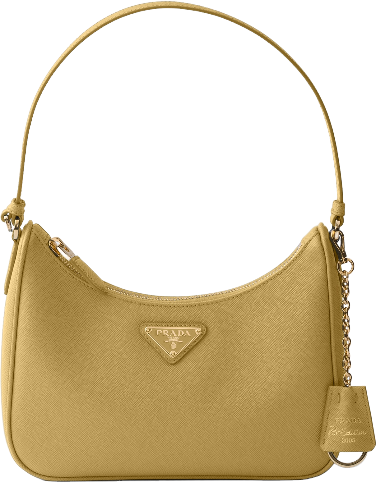 Prada Re-Edition 2005 Saffiano Leather Mini Bag - Yellow