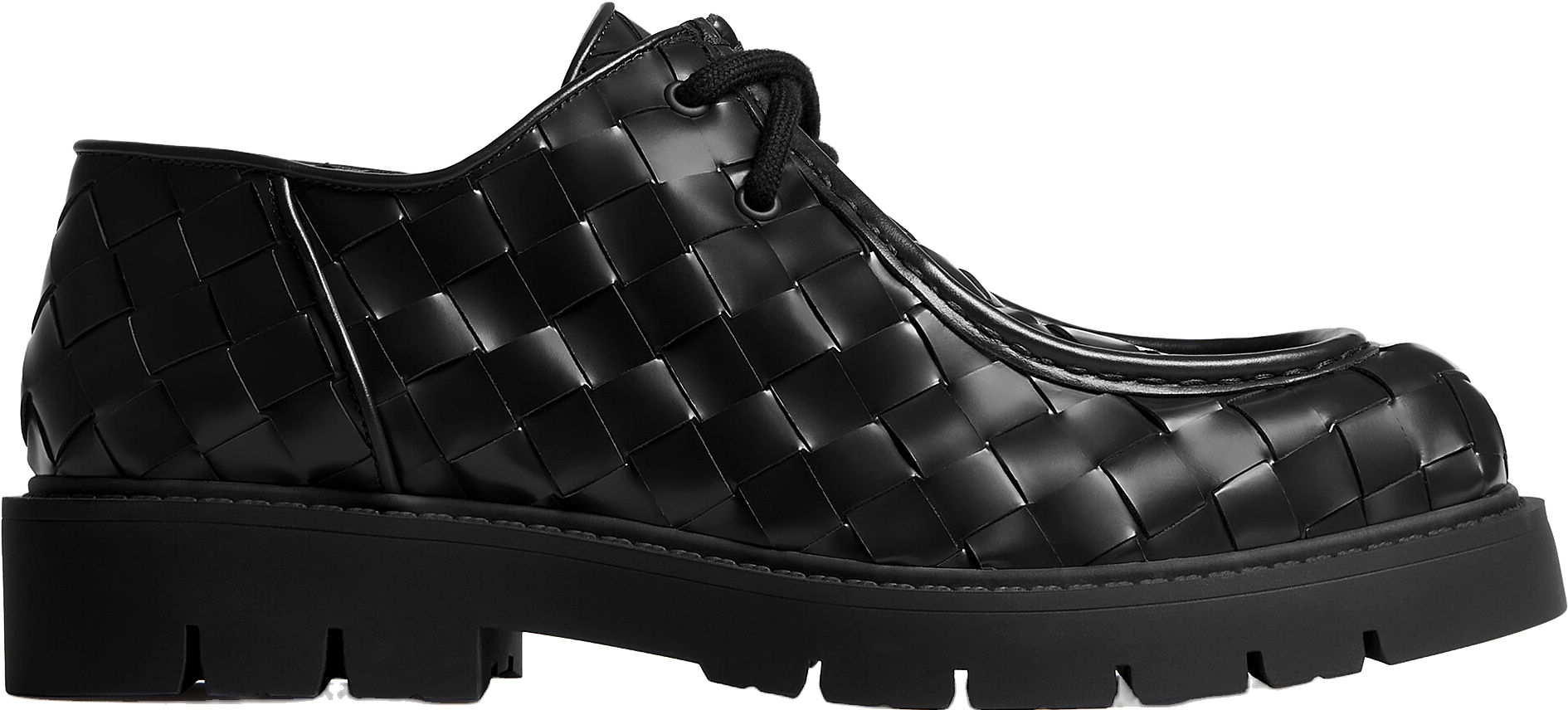 Bottega Veneta Haddock Lace-Up Shoe - Black | Editorialist
