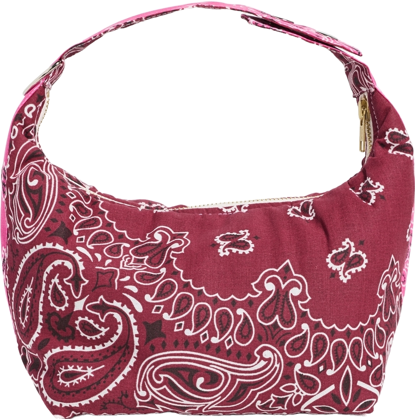 CALL IT BY YOUR NAME Mini Berlingot Bag - Bordeaux/fuchsia