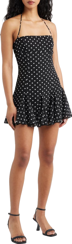 i guess so mini dress black polka dot Princess Polly - - 40% Off Size:34W X 34L Contemporary-styling Dot curve Men's Dress Shoes invisible side zipper and