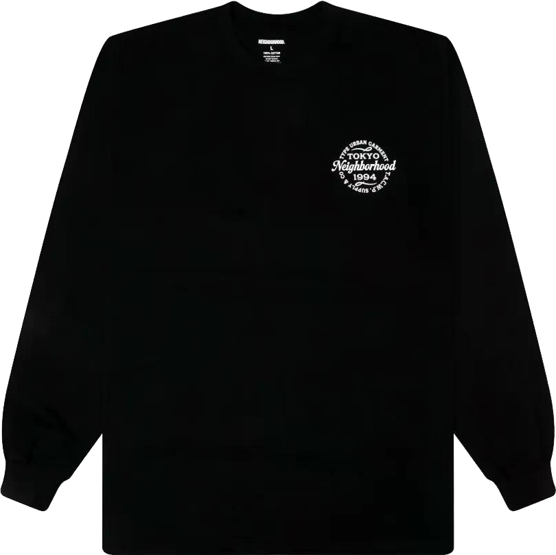 Neighborhood Long Sleeve Ls-7 T-Shirt In Black - 49% Off