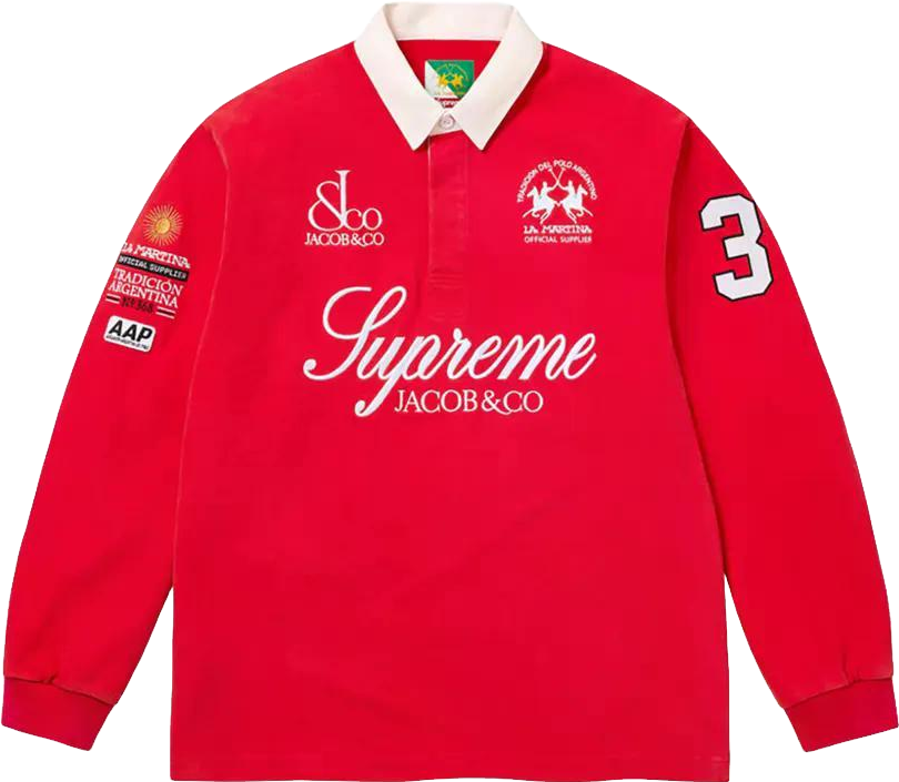Supreme X Burberry Rugby - Pink | Editorialist