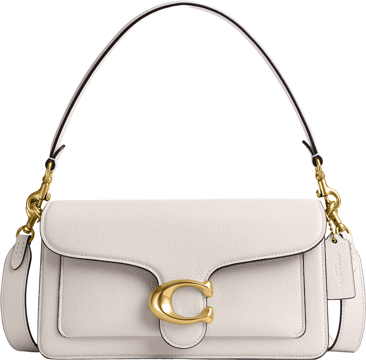 Coach Tabby Shoulder Bag 26 - Brass/Chalk | Editorialist