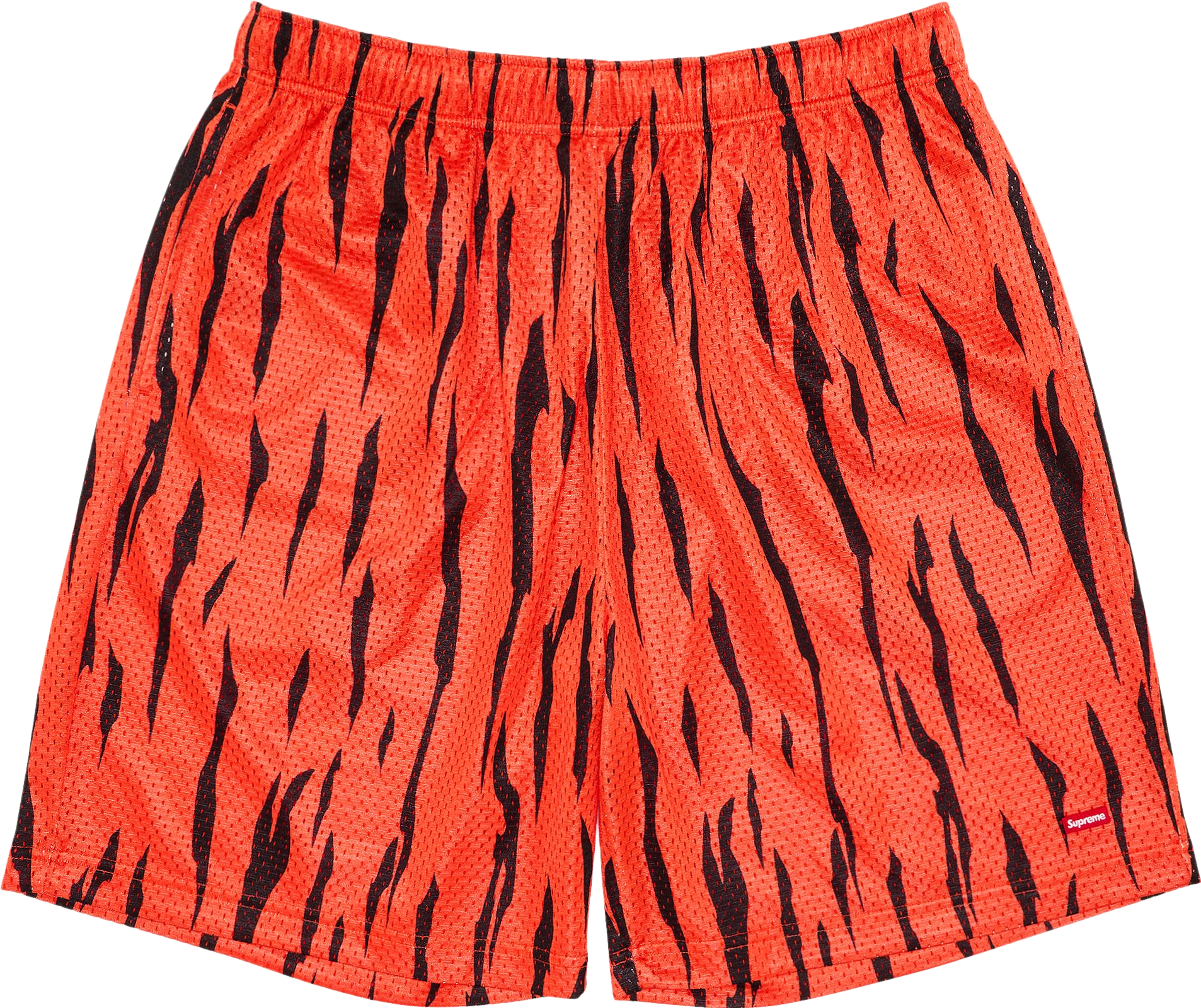 パンツ Supreme Tiger Stripe Mesh Shorts Supreme Tiger-Stripe Mesh Shorts - Red | Editorialist
