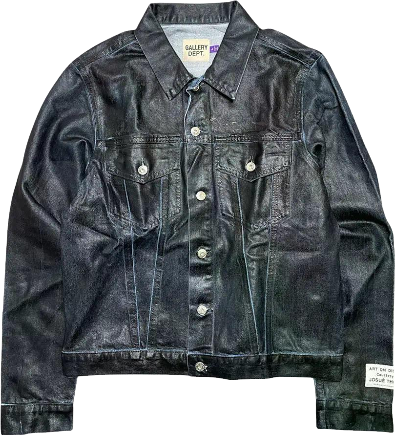 Buy GALLERY DEPT. Andy Logo-embroidered Denim Jacket - Black At 49