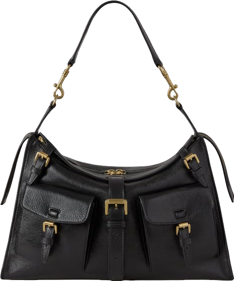 Cos Mini High-Shine Shoulder Bag In Navy - 60% Off | Editorialist