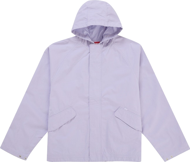Supreme Cotton Hooded Raglan Jacket - Lilac | Editorialist