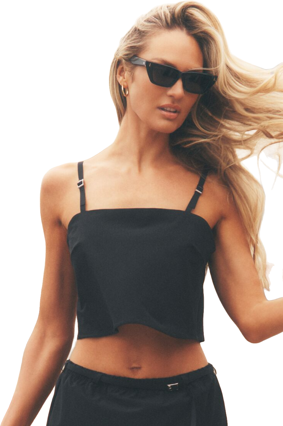【alo】standout cropped tank-black S Alo Yoga Standout Cropped Tank Top In Soft Mulberry - 20% Off