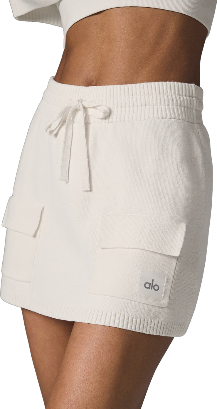 Alo Yoga Snomoto Puffer Mini Skirt In Wild Berry - 30% Off