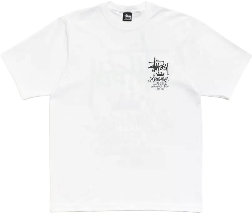 StüSsy Summer Classics T-Shirt - White | Editorialist