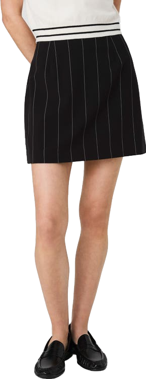 Alo Yoga Pinstripe Mini Skirt - Pink Quartz/ivory | Editorialist