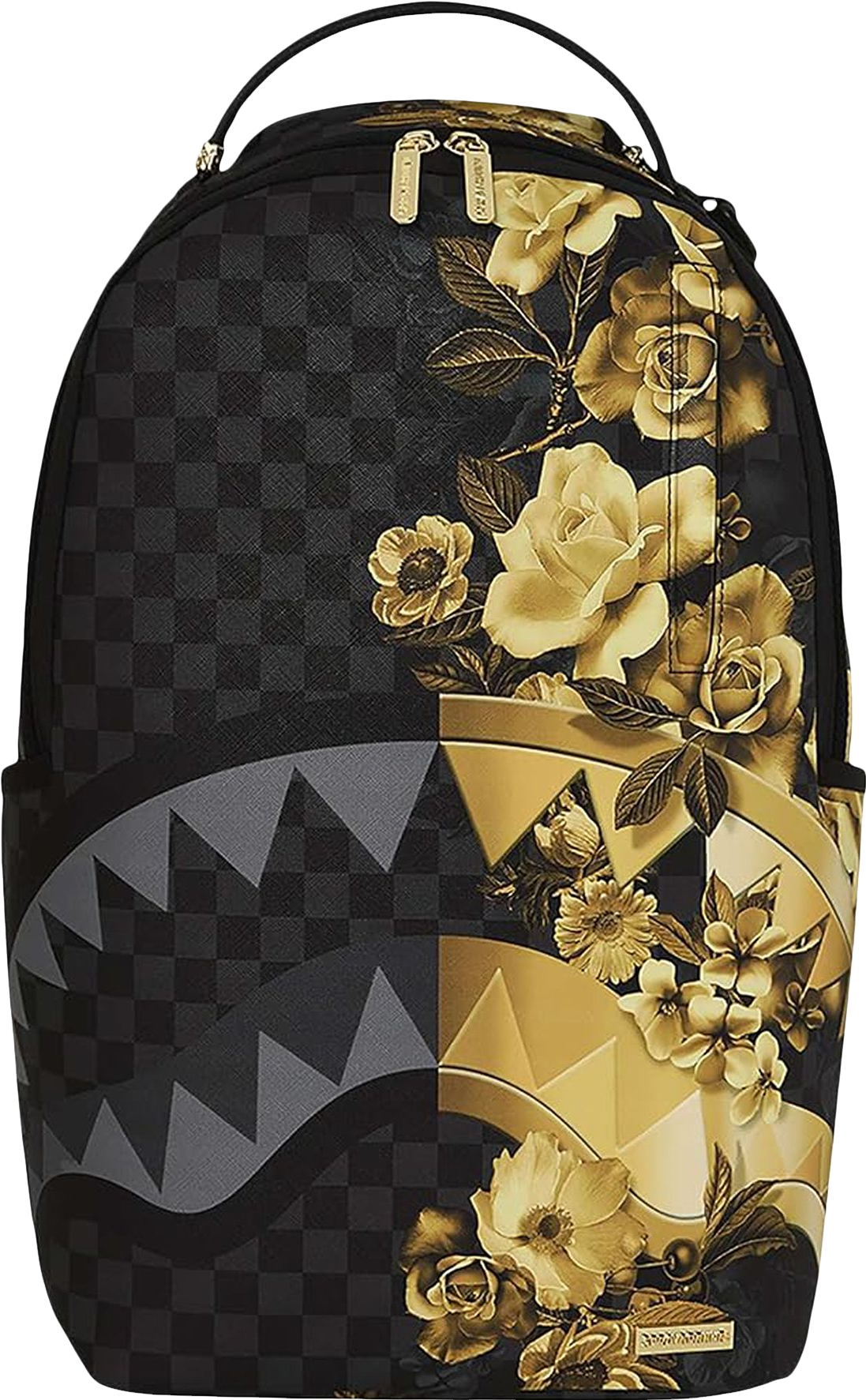 Sprayground Gold Floral Remix Backpack - Black | Editorialist