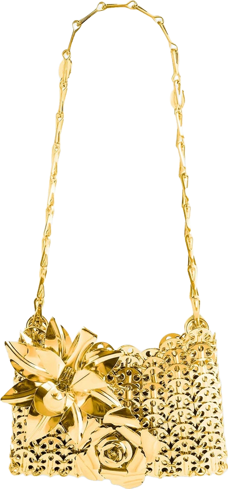 Rabanne Nano 1969 Shoulder Bag - Gold | Editorialist