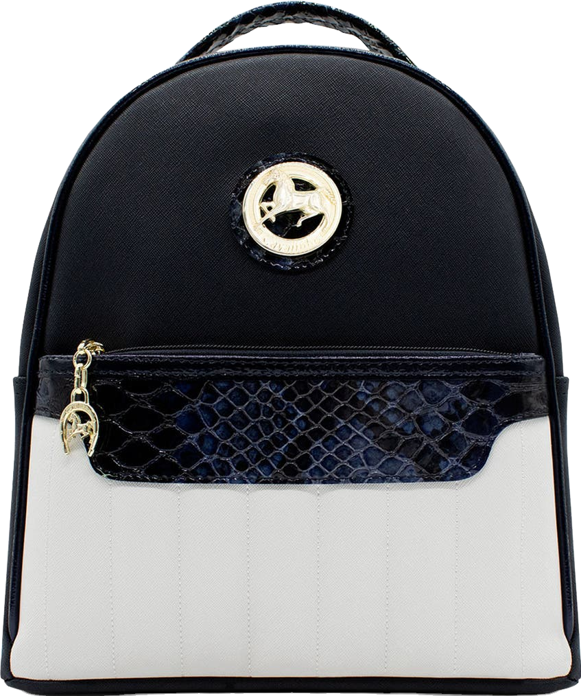 Vivienne Westwood Grace Orb Plaque-Detail Backpack - Blue