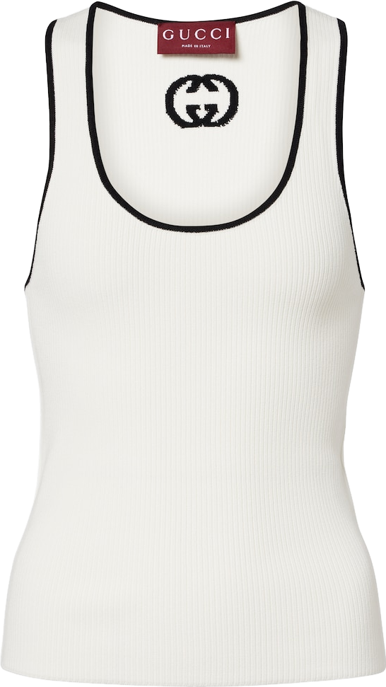 Gucci Adult Club' Cotton Tank Top - White | Editorialist