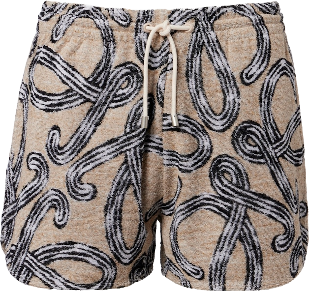 パンツ LOEWE Anagram Shorts Wool Cashmere 25AW Buy Loewe Wool-cashmere Anagram Shorts - Black At 52% Off