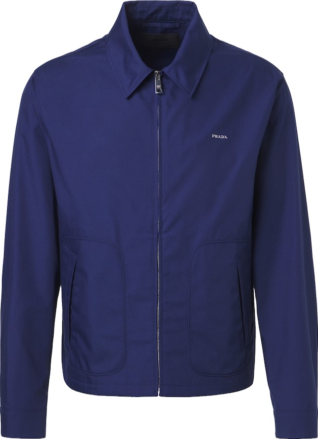Prada Denim Blouson Jacket - Navy | Editorialist