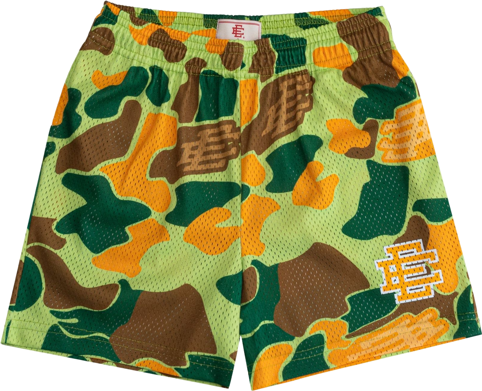 ERIC EMANUEL Camouflage Mesh Shorts - Green | Editorialist