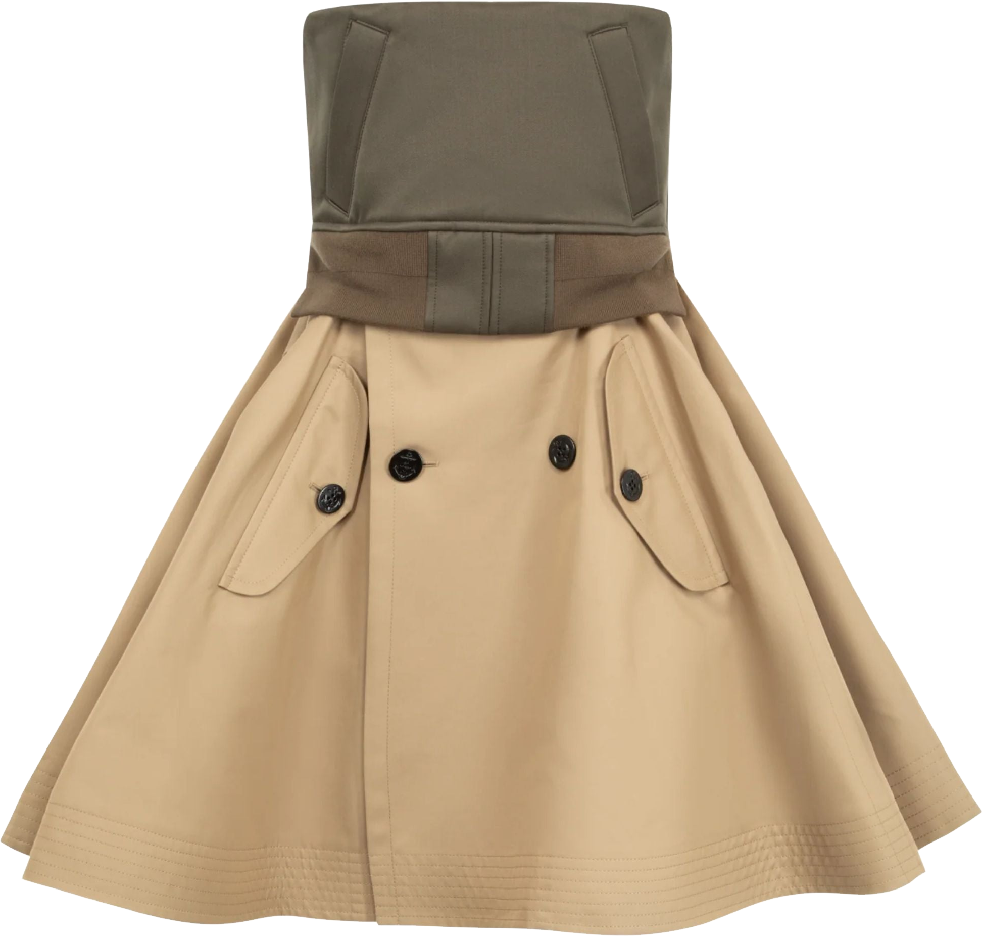 Sacai X Carhartt Wip Suiting Bonding Dress - Green | Editorialist