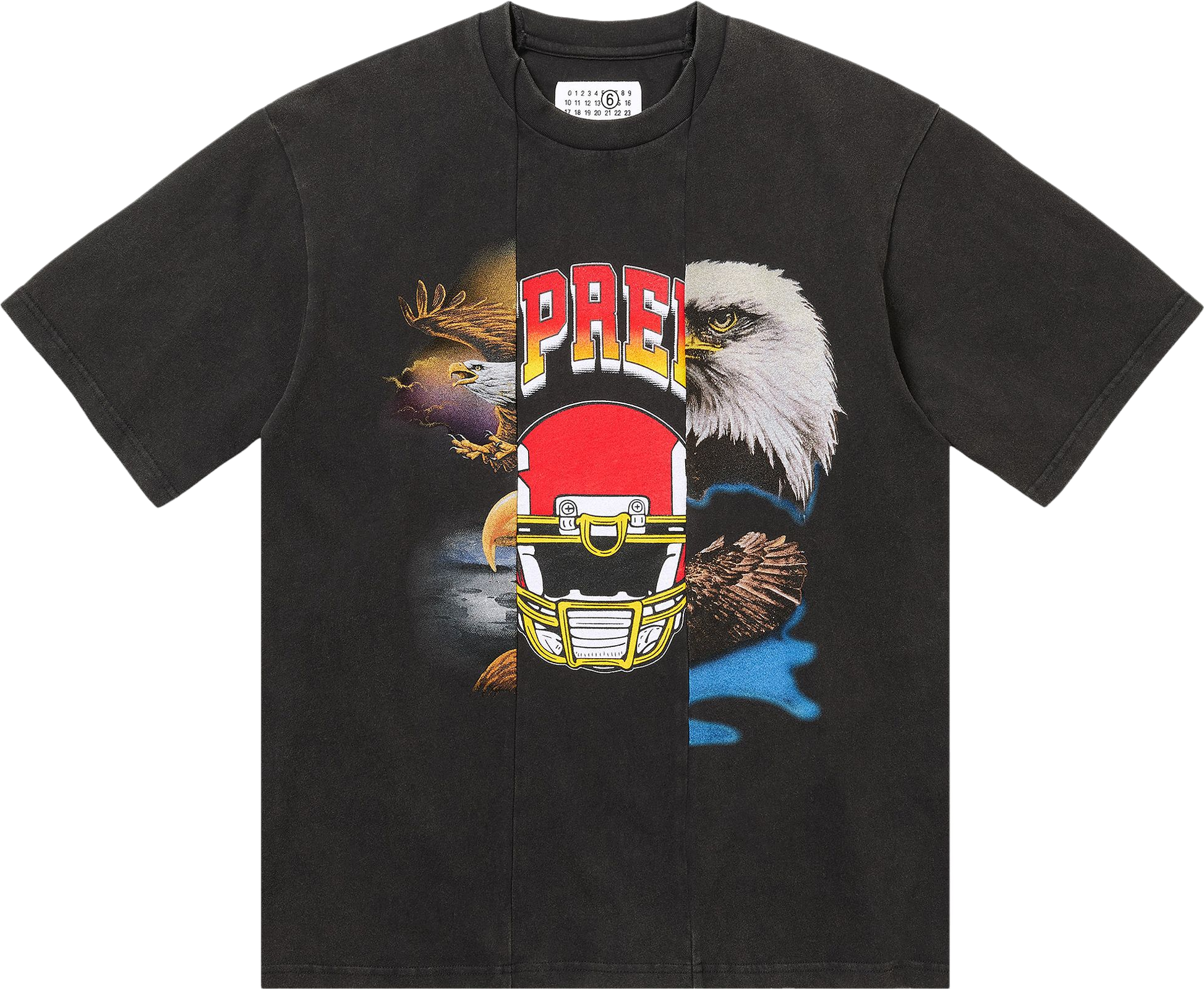 Supreme X Mm6 Maison Margiela Flame-Print T-Shirt - Black