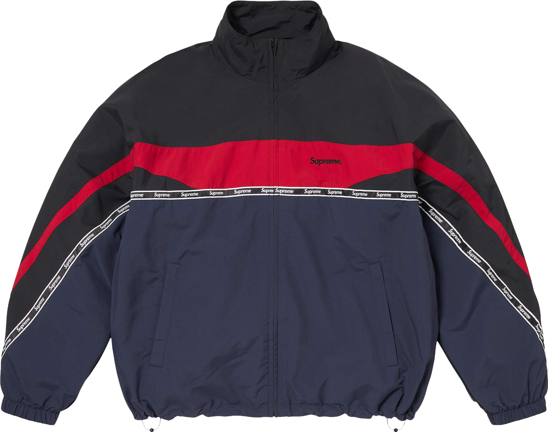 Supreme Logo Taping Track Jacket - Orange | Editorialist