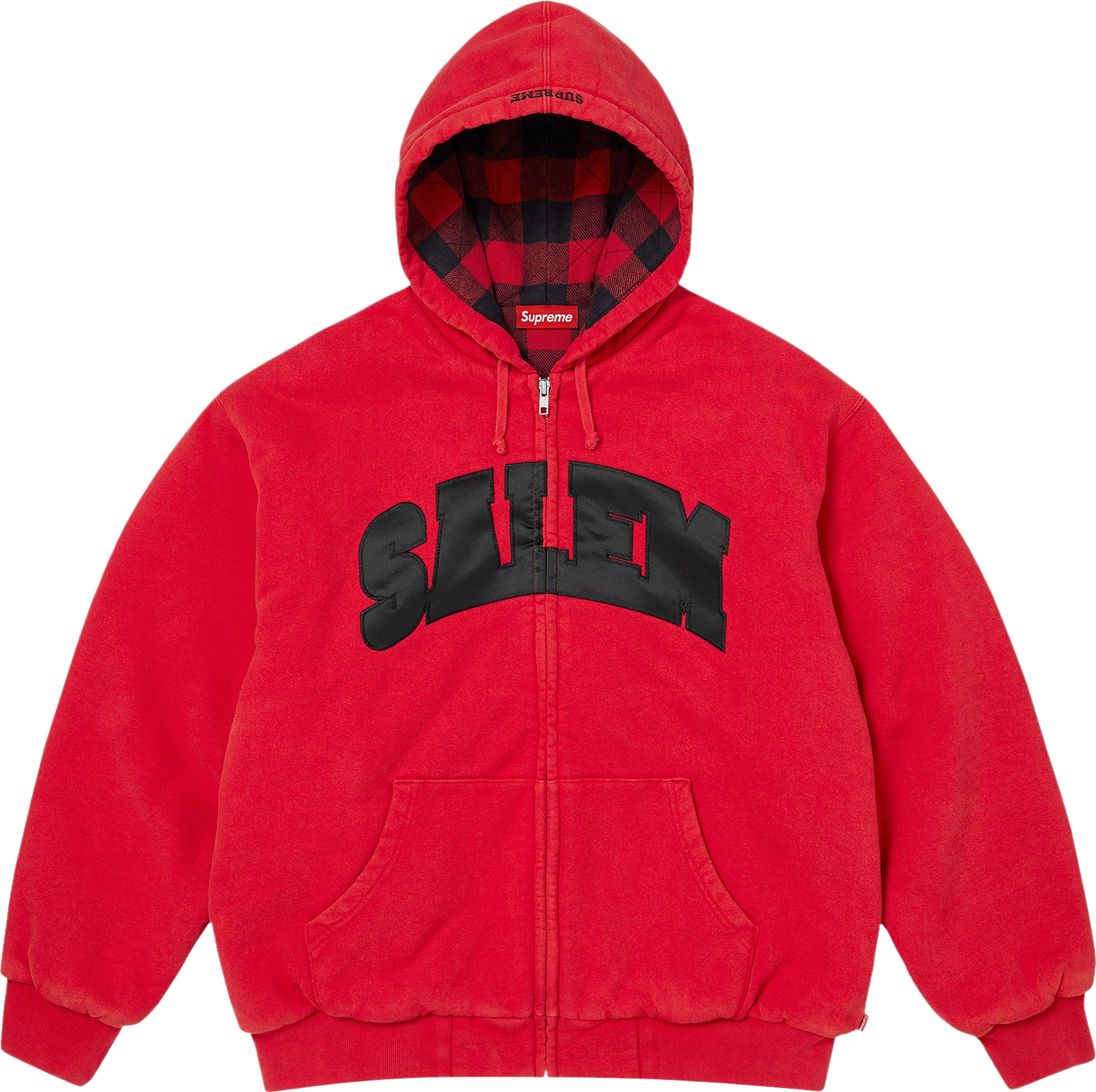 Supreme X Spitfire Zip Up Hooded Sweatshirt - Black | Editorialist