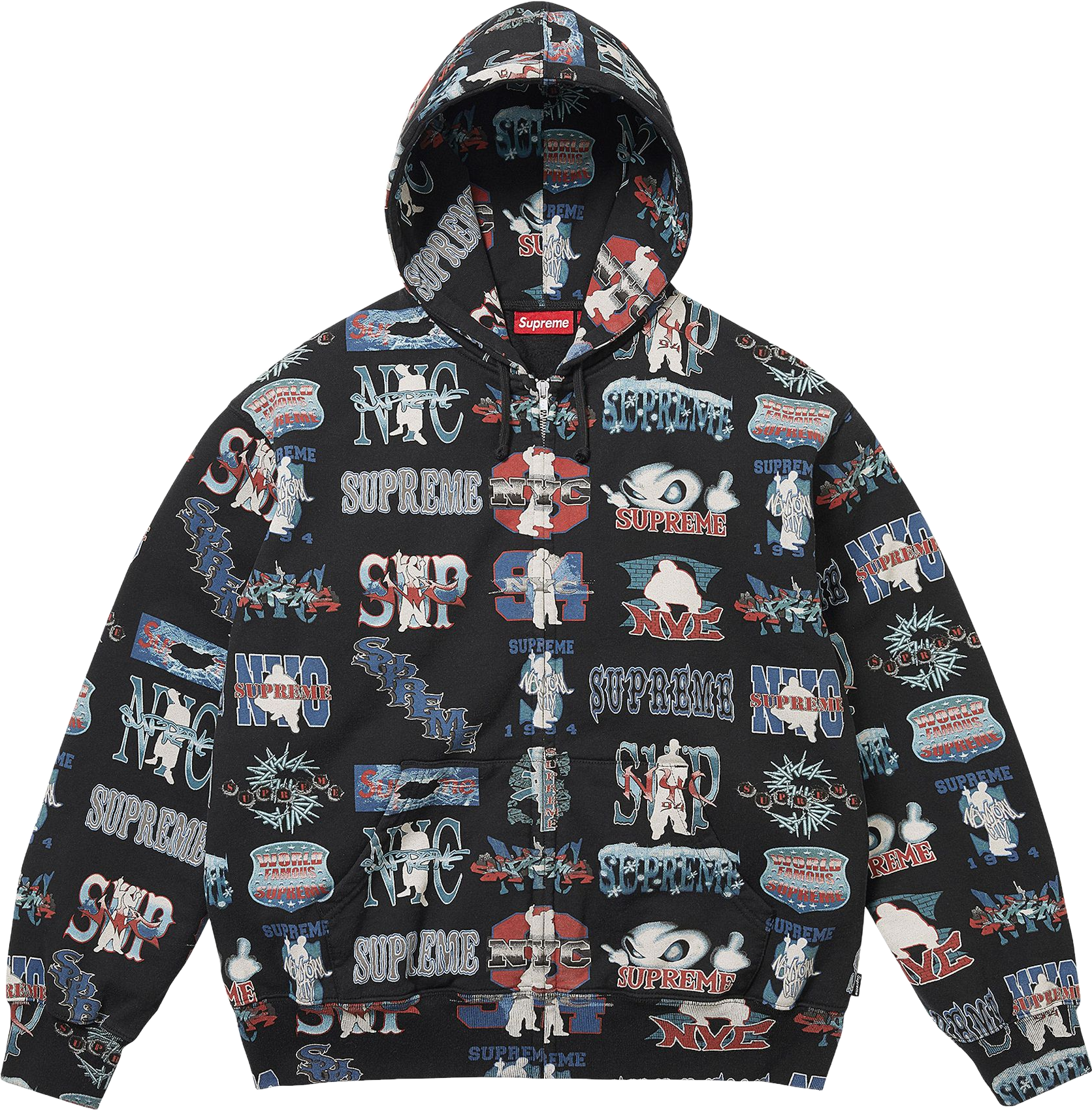Supreme Roman Zip Up Hooded Sweatshirt 'Heather - Grey | Editorialist