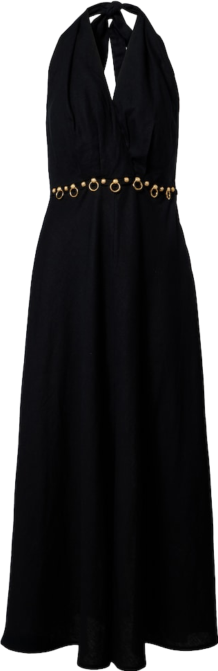 cos halter dress Buy Twisted Linen-blend Halterneck - Yellow At 70% Off motherofbride