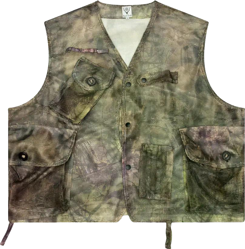 South2 West8 River Trek Over Vest In Purple In Camo - 83% Off