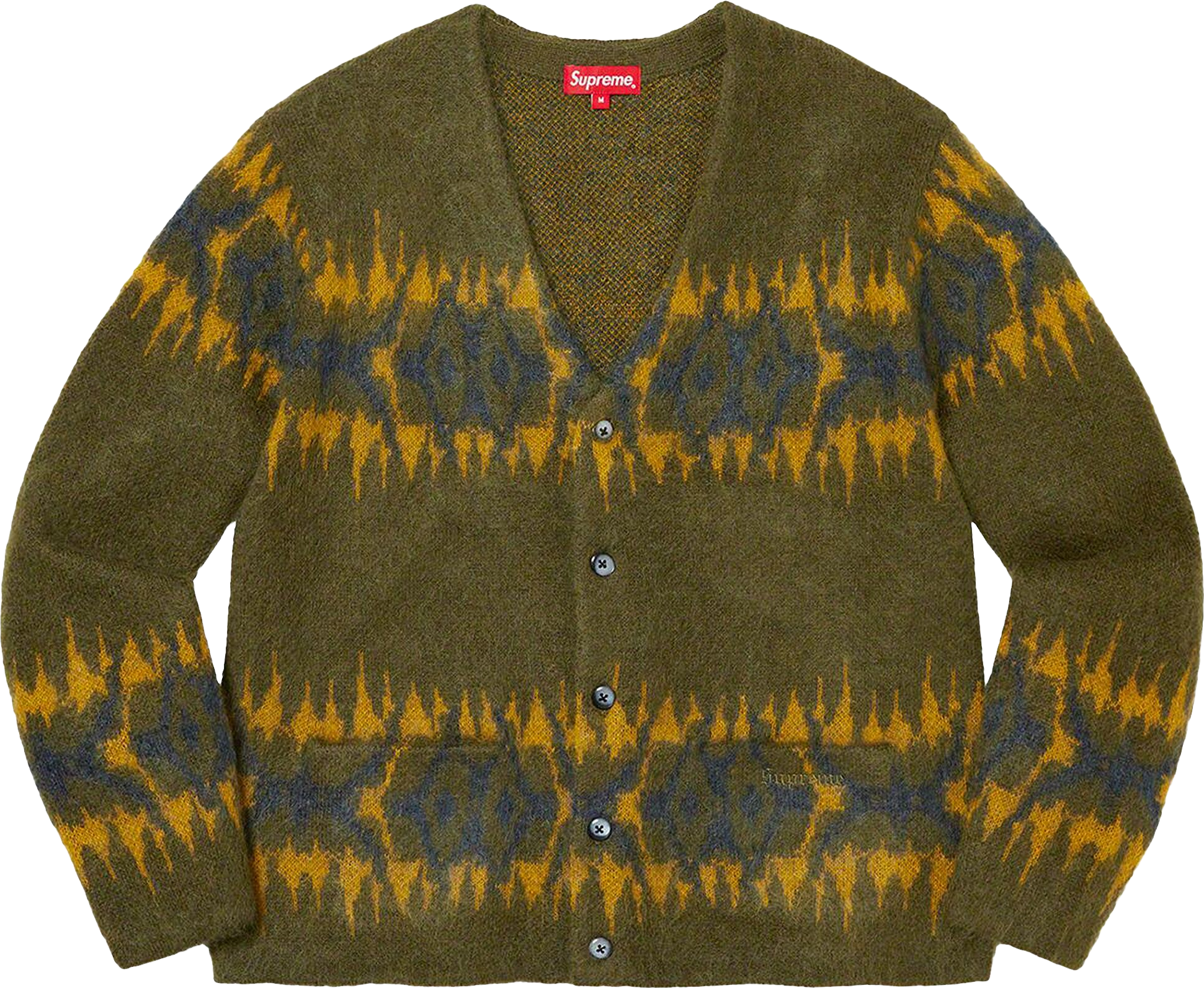 Supreme Ss26 Checkerboard Cardigan - Yellow | Editorialist
