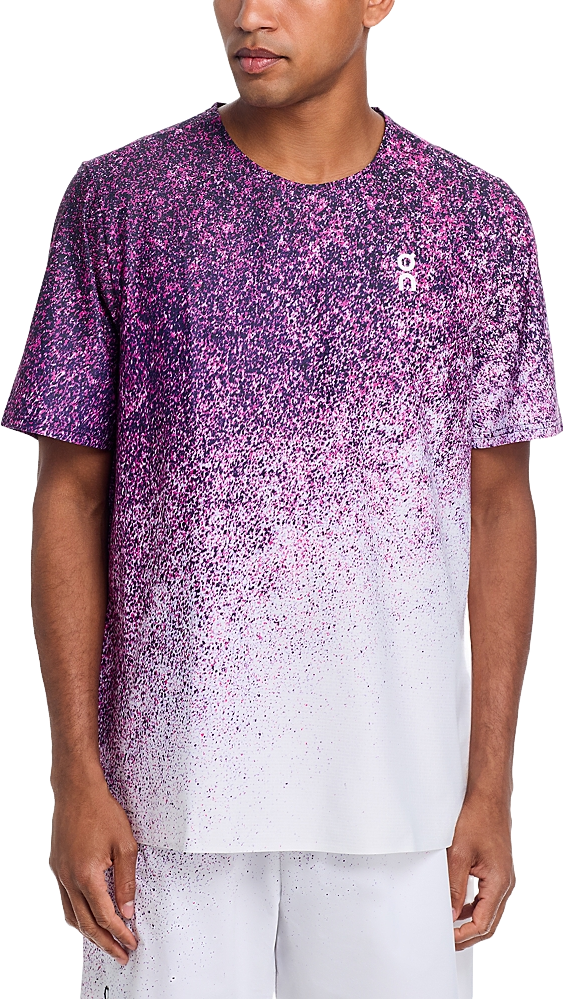 On Court-T Fade Printed T-Shirt - Nebula/White | Editorialist