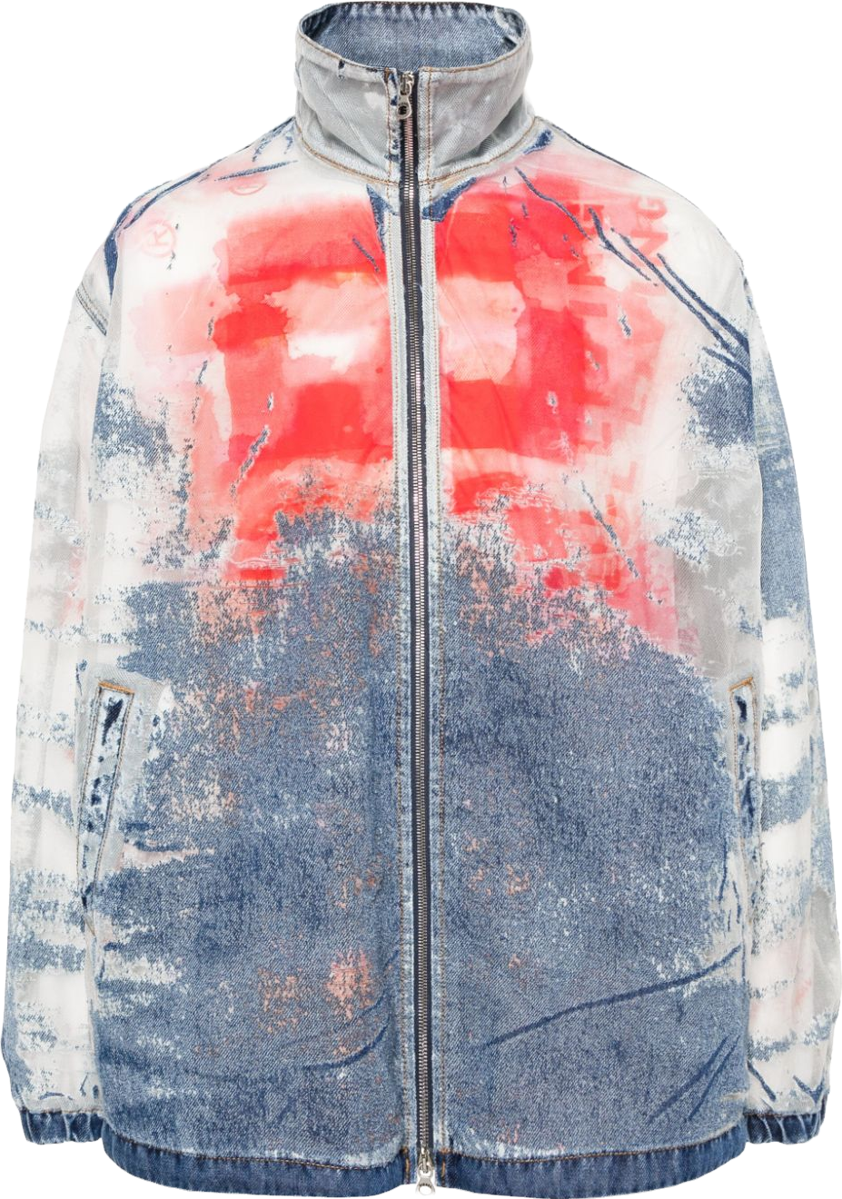 Diesel D-Krap-S1 Denim Bomber Jacket In Blue - 50% Off | Editorialist