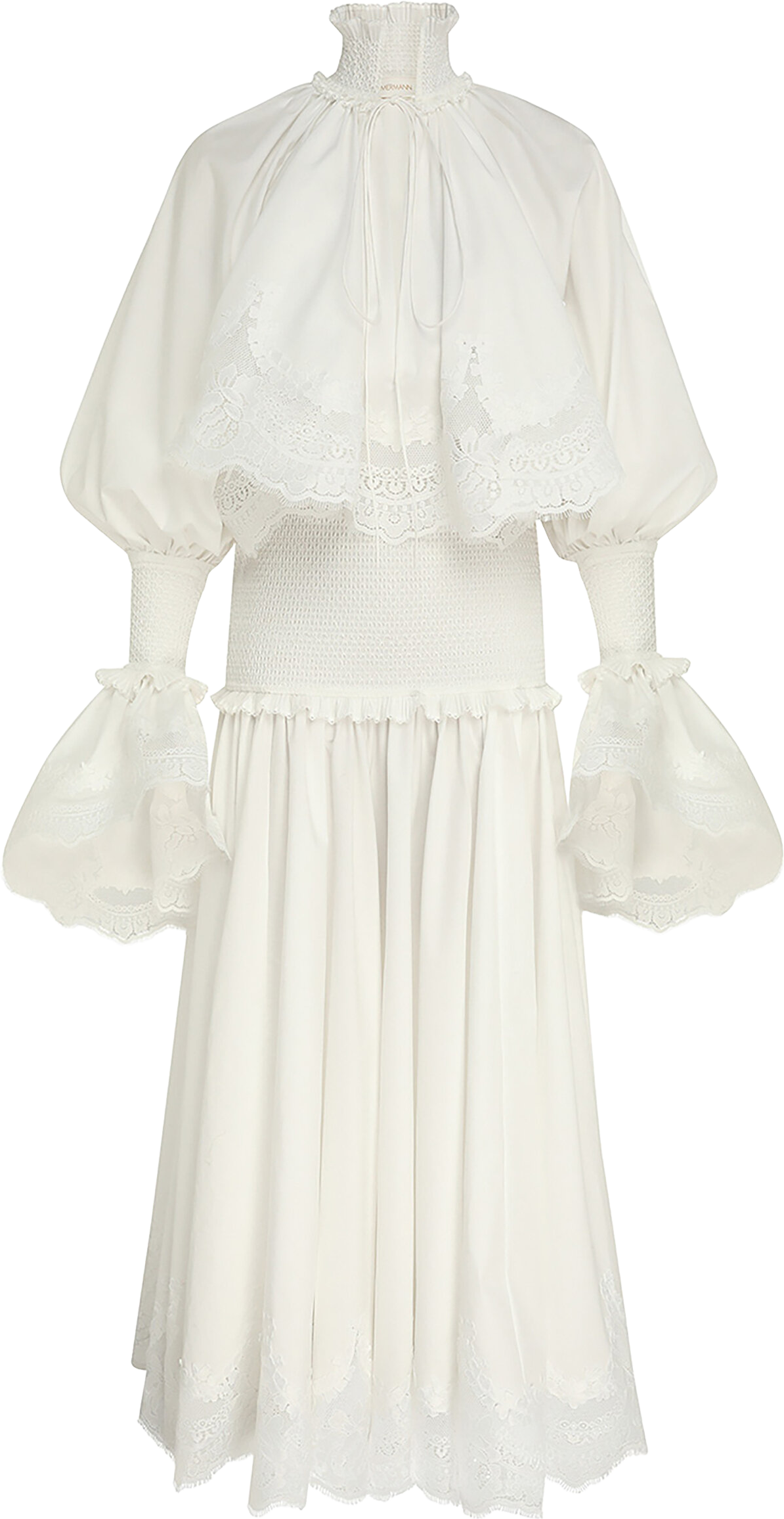 Molly Goddard Miley Minidress - White | Editorialist