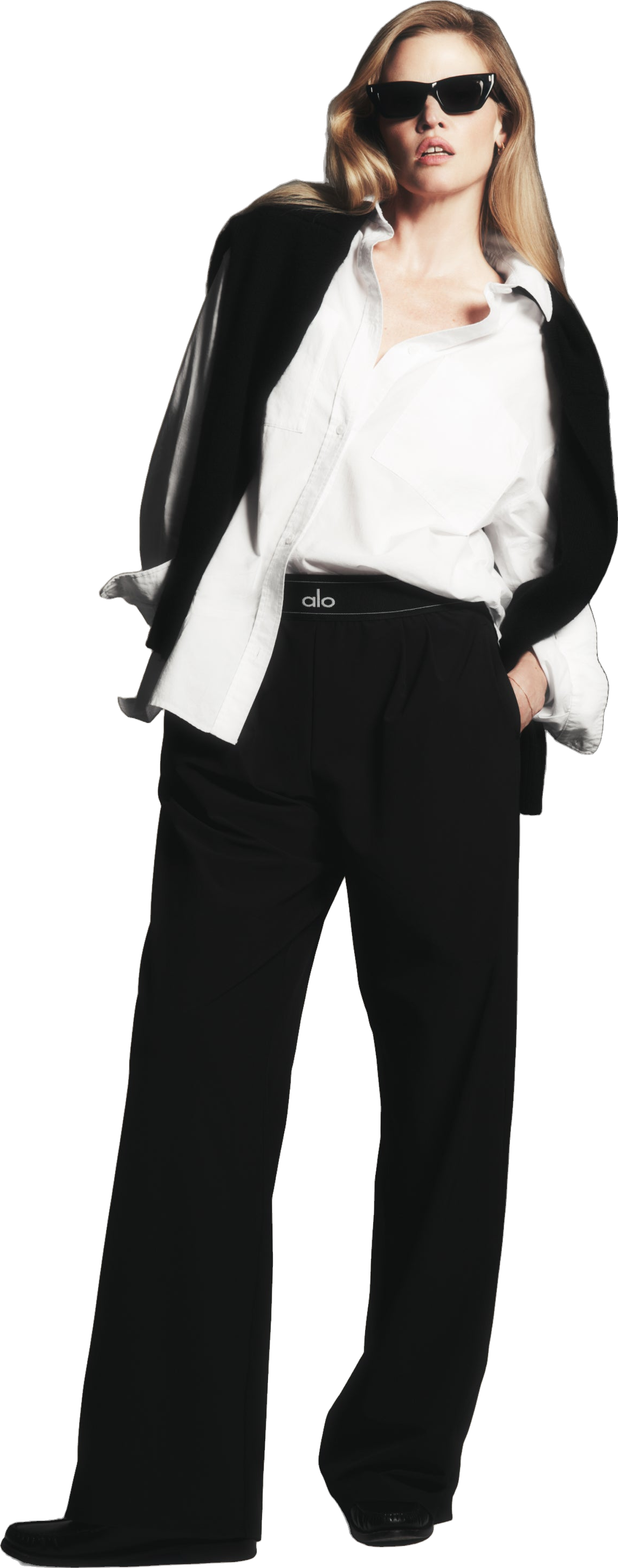 Alo Yoga Suit Up Trouser - Black | Editorialist