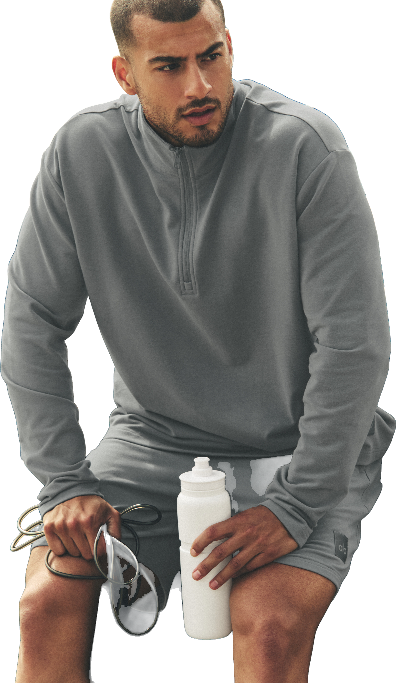 Alo Yoga Conquer 1/4 Zip Reform Long Sleeve Sweatshirt - Navy