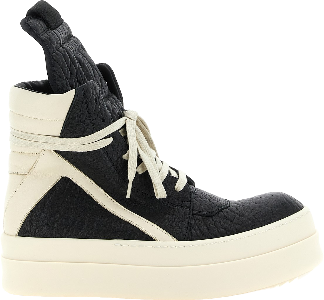 Rick Owens Mega Bumper Ramone Sneaker In Black In Black Milk